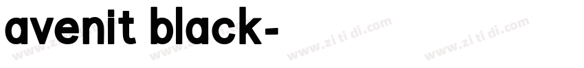 avenit black字体转换 avenit black字体转换